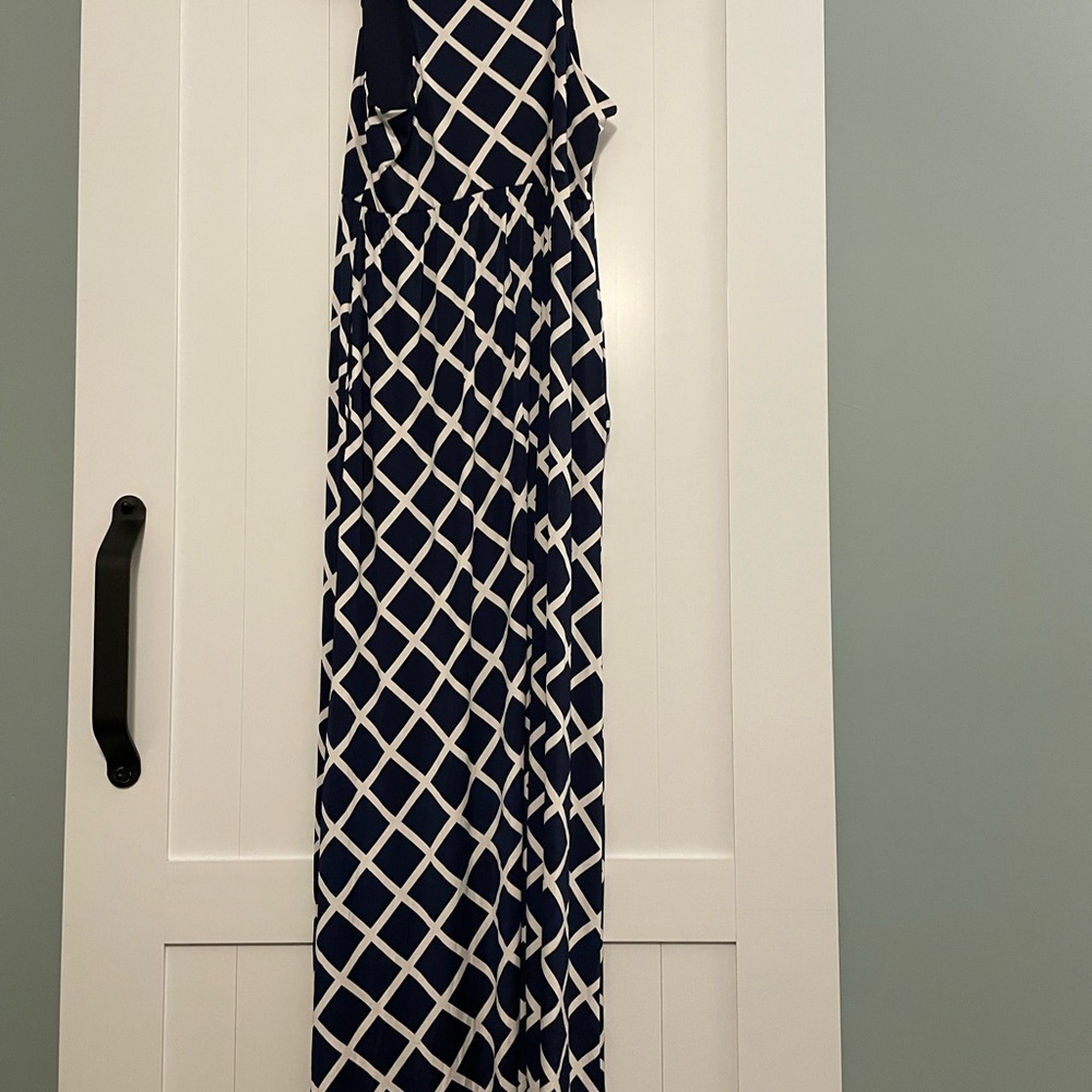 Jenny Boston Boutique Navy Maxi Dress Large View 4